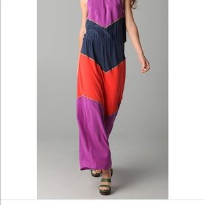 NWT BCBG Max Azeris Silk Long Maxi Halter Dress